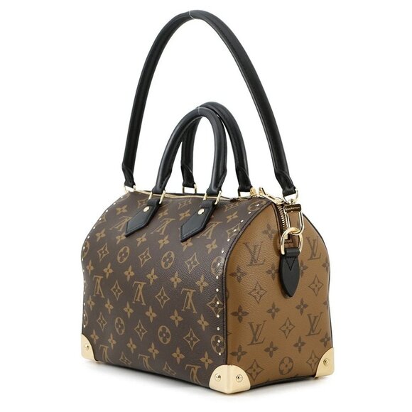 LOUIS VUITTON Speedy Trunk Size 25 Monogram/Monogram Reverse Canvas Noir M26181 - Picture 2 of 16